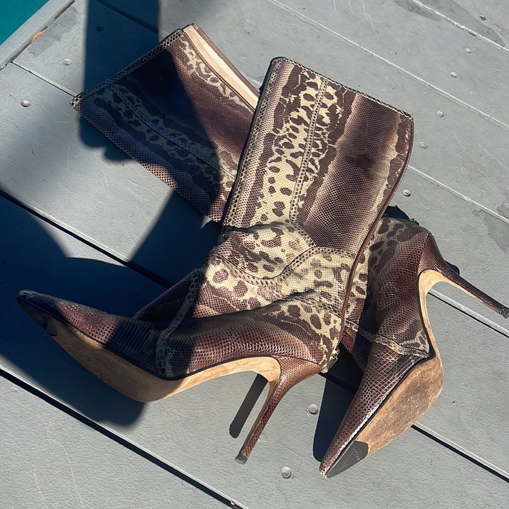 Jimmy Choo Python Boots Size 39 - image 8